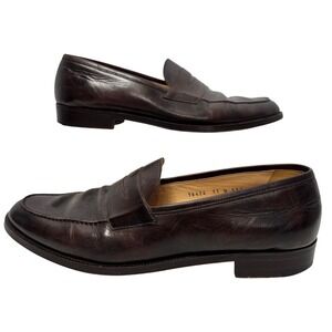 Gravati Loafers Mens 11 N Brown Penny Loafer Leather Hand Made Italy 16474 Dress